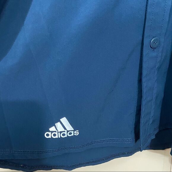 Adidas Athletic Fit Button Up Collared Shirt - Picture 5 of 5
